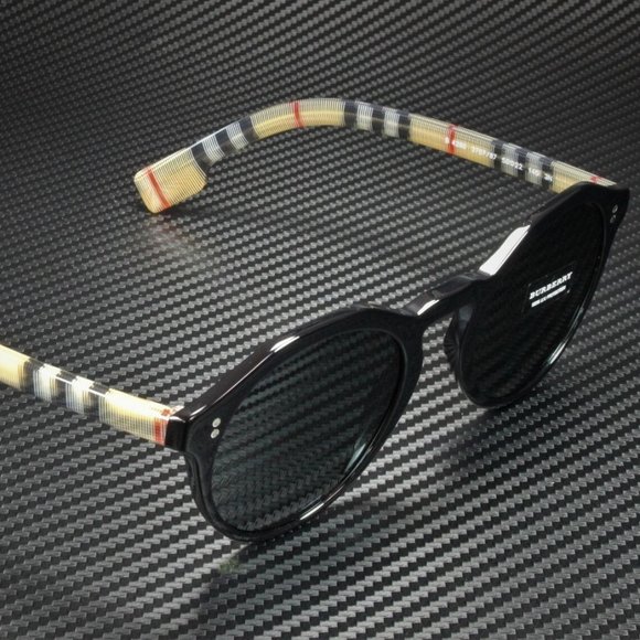 SALE! Burberry Black Round 48mm Sunglasses! - Picture 1 of 6